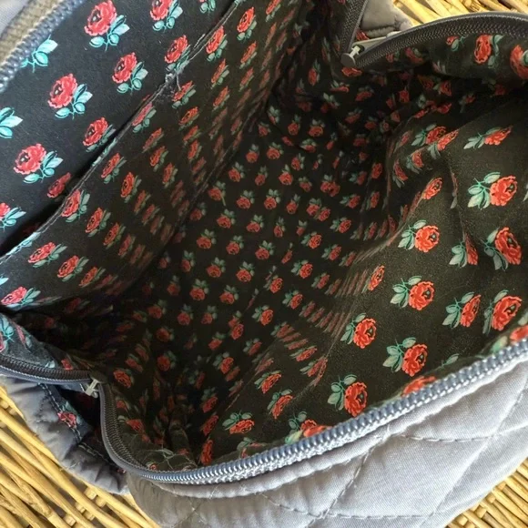 Vera Bradley Charcoal Quilted Backpack - Picture 7 of 13